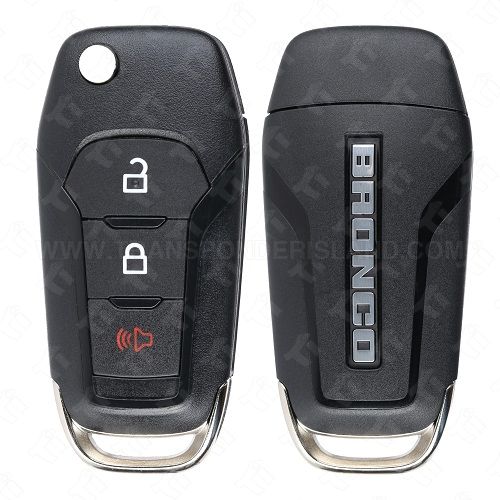 2021 - 2023 Ford Bronco 3 Button High Security Remote Head Flip Key