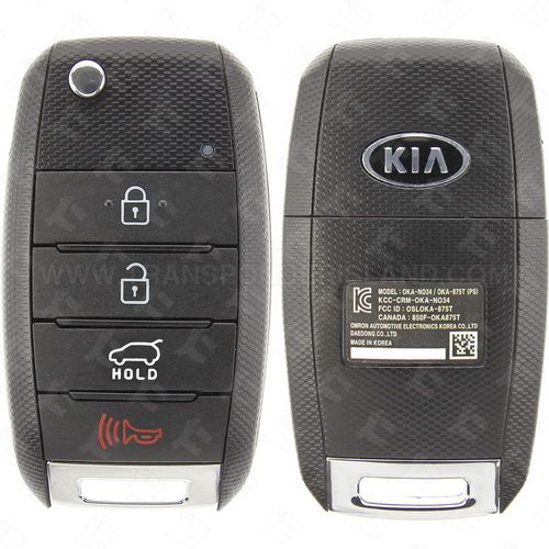 2014 - 2018 Kia Soul Remote Flip Key 4B Hatch - OSLOKA-875T (PS) - KK10-PSD1