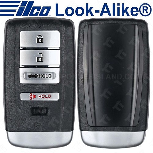 Ilco Acura ILX RLX TLX Smart Key - 4B Trunk - KR5V1X-PRX-ACURA-4B4 / PRX-ACURA-4B5 Replaces OE P/N: 72147-TZ3-A01