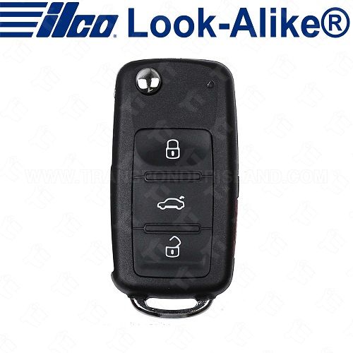 Ilco 2010 - 2016 Volkswagen Remote Flip Key - 4B Trunk - FLIP-VW-4B3 - Replaces 5K0837202AK