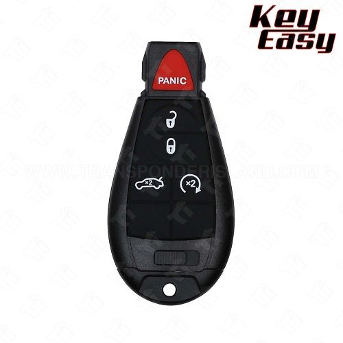 2009 - 2014 Chrysler Dodge Smart Fobik Key 5B Trunk / Remote Start - REPLACES: IYZ-C01C - AFTERMARKET