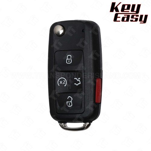 2017 - 2022 Volkswagen Passat Remote Flip Key - 5B Trunk / Remote Start - Replaces 561837202J - AFTERMARKET