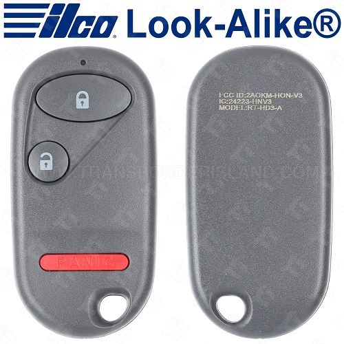 Ilco Honda Keyless Entry Remote 3B -Replaces OUCG8D-344H-A - RKE-HON-3B2