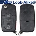 Ilco 2002 - 2006 Audi A6 ALLROAD TT Remote Flip Key - 4B Trunk - FLIP-AUDI-4B1 Replaces 4D0837231M